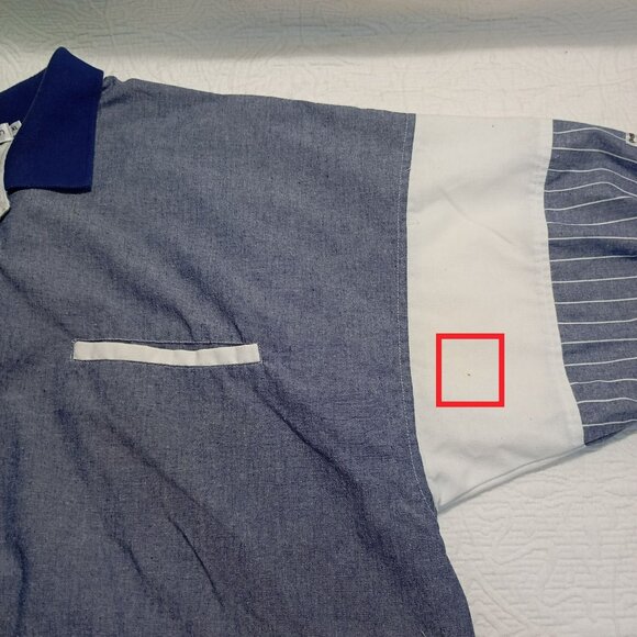 Pierre Cardin Polo Shirt Retro Style Striped Colorblock Short Sleeve Mens Size X - Picture 10 of 13